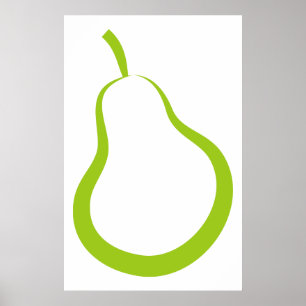 Green Pear Poster