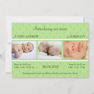 Green Pearl Twins Announcement