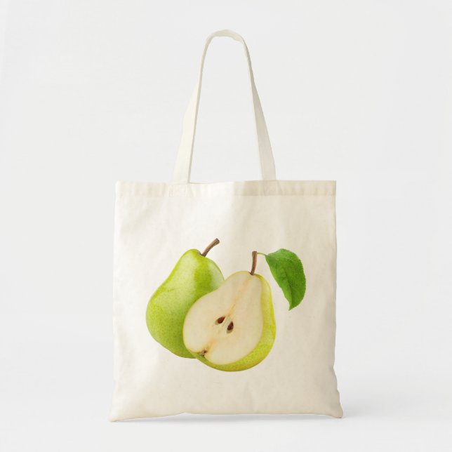 Green pears tote bag (Front)