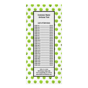 Green Peas Emoticon Face Healthy Vegetables Humour Rack Card
