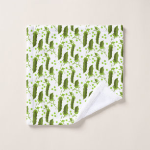 Green Peas Plants Leaves Round Vegetable Foods Wash Cloth