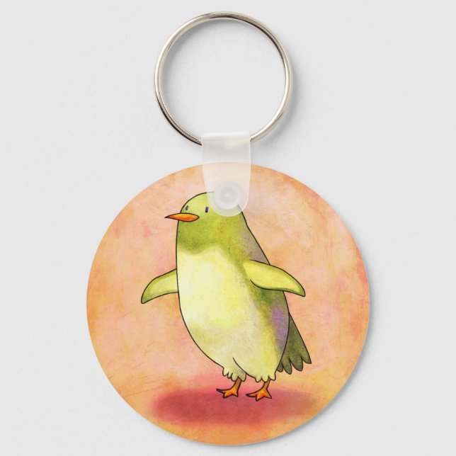 Green Penguin Keychain (Front)