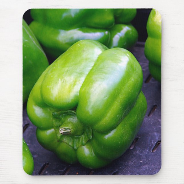 Green Peppers Mouse Pad (Front)