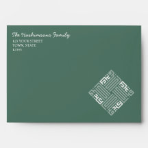 Green Personalised Arabic Eid Mubarak