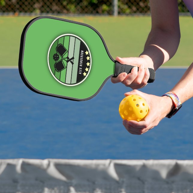  Green Personalised Pickleball Paddle (Insitu)