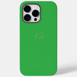 Green Personalized iPhone Case Script Name