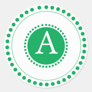 Green -Personlized envelope seals