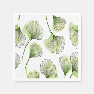 Green petals napkin