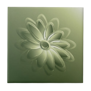 green petals tile