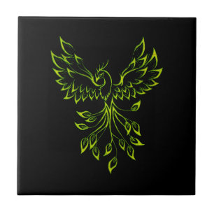 Green Phoenix  Ceramic Tile