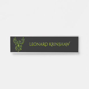 Green Phoenix Door Sign