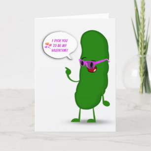 Green Pickle Valentine Card