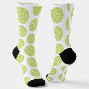 Green Pickleball Pattern Socks