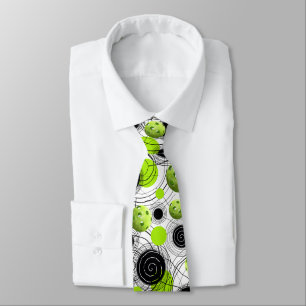 Green Pickleballs Tie