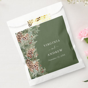 Green Pine Favour Bag