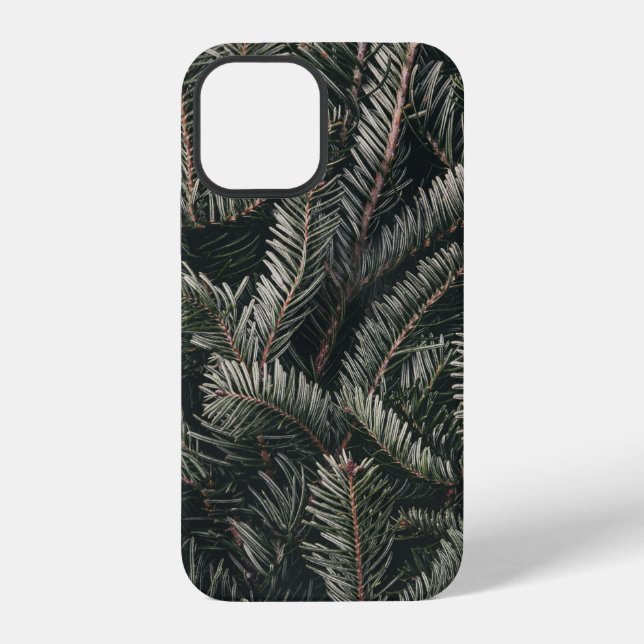 GREEN PINE LEAVES iPhone CASE (Back)