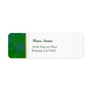 Green Pine Simple Holiday Address Labels