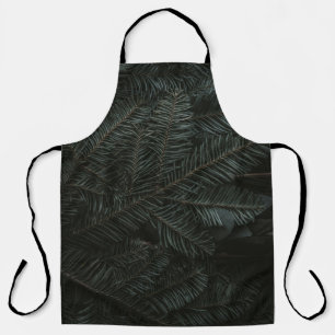 Green pine tree leaves apron