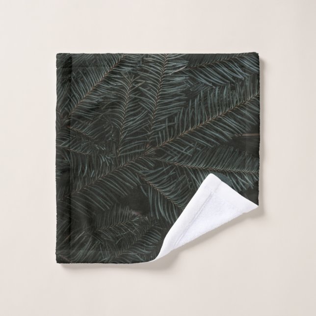 Green pine tree leaves wash cloth (Wash Cloth)