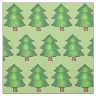 Green Pine Tree Trees Forest Camp Camping Woods Fabric