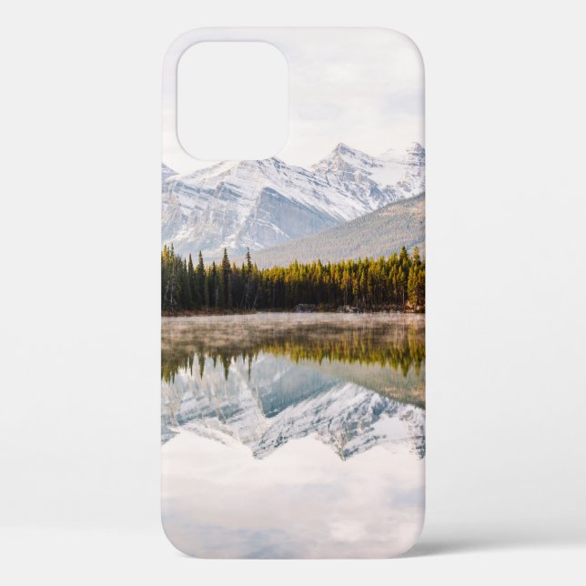 GREEN PINE TREES BESIDE BODY OF WATER DURING DAYTI Case-Mate iPhone CASE (Back)