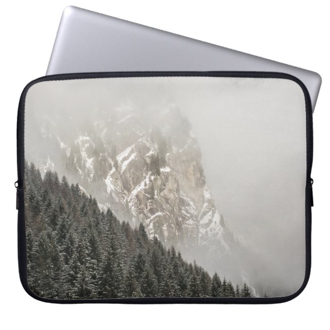 GREEN PINE TREES LAPTOP SLEEVE (Front)