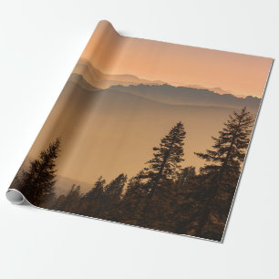 GREEN PINE TREES ON MOUNTAIN DURING DAYTIME WRAPPING PAPER