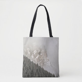 GREEN PINE TREES TOTE BAG