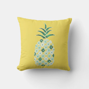 Green Pineapple Outdoor Pillow