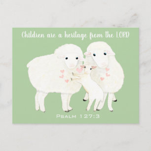 Green & Pink Children are a heritage from the LORD Postcard