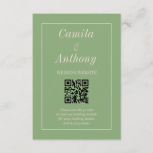 Green Pink Rose Retro Y2K 70s Flower Pattern Enclosure Card