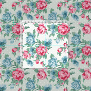 green,pink,roses,country,chic,shabby,vintage,girly fabric