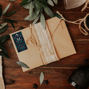 Green & Pink Tartan Custom Monogram Christmas