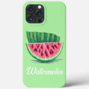 Green Pink Watermelon fresh fruit  iPhone 13 Pro Max Case