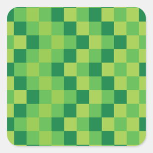 Green Pixel Stickers - Personalize with your text