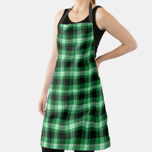 Green Plaid Apron