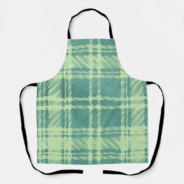 Green Plaid Apron (Front)