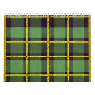 Green Plaid Calendar