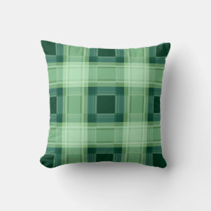 Green plaid cushion
