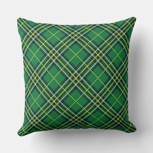 Green Plaid Cushion (Back)