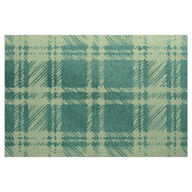 Green Plaid Fabric (Yard)