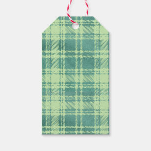 Green Plaid Gift Tag