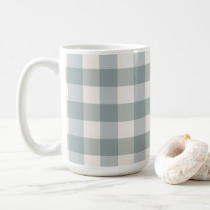 Green Plaid Gingham Country Farmhouse Simple  Coffee Mug