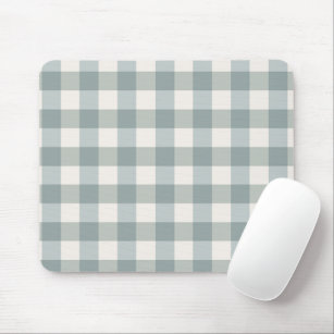 Green Plaid Gingham Country Farmhouse Simple Mouse Pad