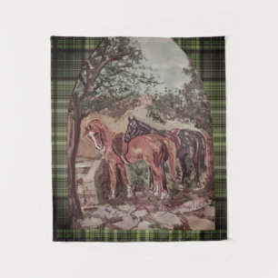 green plaid jamie and poppy scripture tapestry