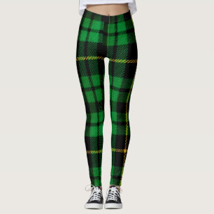 Green Plaid Leggings