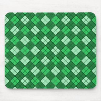 Green Plaid Mousepad