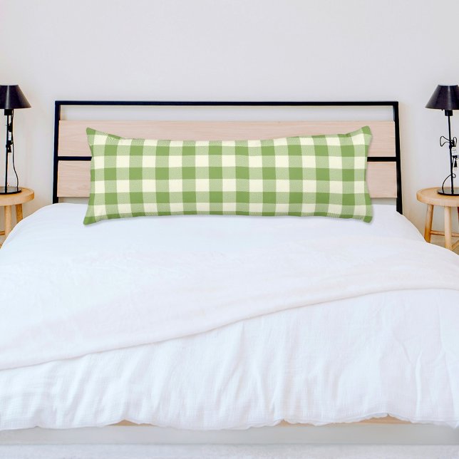 Green Plaid Pattern Body Pillow (Creator Uploaded)