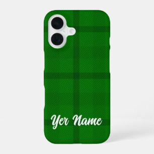 Green Plaid pattern - iPhone 16 Case