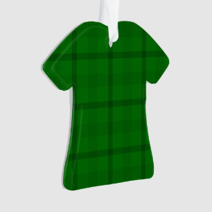 Green Plaid pattern - Ornament